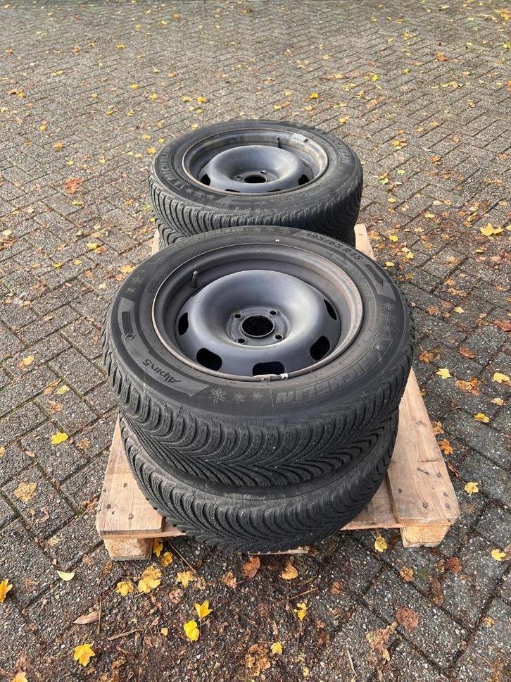 Michelin Alpin 5 winterbanden op velg, Auto-onderdelen, Banden en Velgen, Banden en Velgen, Winterbanden, 15 inch, 195 mm, Personenwagen