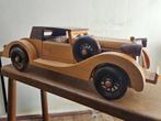 Houten auto beeld model grote, Hobby en Vrije tijd, Modelbouw | Auto's en Voertuigen, Ophalen of Verzenden, Auto, Overige merken