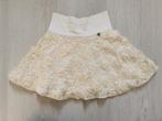 Carbone rok beige/wit rozen maat 128, Kinderen en Baby's, Kinderkleding | Maat 128, Carbone, Zo goed als nieuw, Jurk of Rok, Verzenden