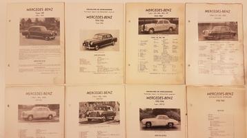 8x MERCEDES 1953-1961 Olyslager Kluwer Vraagbaken + 190SL beschikbaar voor biedingen