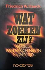 Boek 'Wat Zoeken Zij?', Maatschappij en Samenleving, Ophalen of Verzenden, Zo goed als nieuw, Friedrich W. Haack