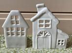 Waxinelichtjes witte huisjes 10-12cm, Huis en Inrichting, Woonaccessoires | Kandelaars en Kaarsen, Ophalen of Verzenden, Zo goed als nieuw