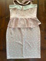 Topvintage nieuw jurk halterjurk roze wit maat 46, Ophalen of Verzenden, Nieuw, Maat 46/48 (XL) of groter, Roze