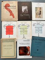 9x Bladmuziek cello studie methode Tortelier Bohus Feuillard, Muziek en Instrumenten, Gebruikt, Klassiek, Ophalen of Verzenden