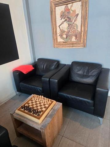 Leren directie kamer stoelen. Bezorgen mogelijk  beschikbaar voor biedingen