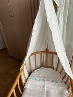 Vintage Rotan Wieg met Hemeltje, Ophalen, Gebruikt, Wieg