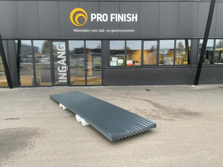 Bkeus Enkelwandige Golfplaten 4,5mtr Antraciet, Doe-het-zelf en Verbouw, Platen en Panelen, Zo goed als nieuw, Overige materialen