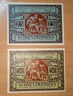 Duits Notgeld Schneverdingen Noodgeld, Ophalen of Verzenden, Duitsland