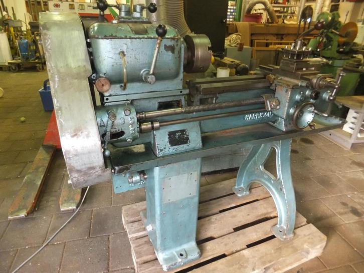 Harison draaibank, 8 snelheden, 2 zijdige automaat (a34)23, Doe-het-zelf en Verbouw, Draaibanken, Gebruikt, Metaaldraaibank, Ophalen
