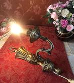 Grote wandlamp antiek kandelaar zware messing barok goud, Huis en Inrichting, Lampen | Wandlampen, Antiek / klassiek, Verzenden