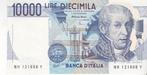 ITALIE 10.000 LIRE Prachtig, Postzegels en Munten, Bankbiljetten | Europa | Niet-Eurobiljetten, Verzenden, Italië
