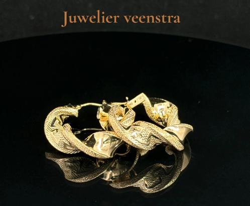 Prachtige Gouden Wokkels - 14 karaat, Sieraden, Tassen en Uiterlijk, Oorbellen, Nieuw, Goud, Ophalen of Verzenden