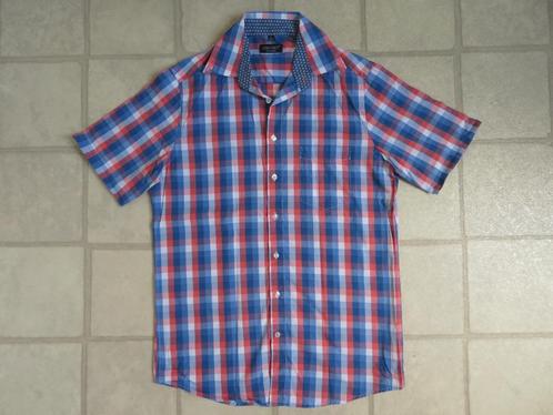 John Cabot heren overhemd met korte mouw, Kleding | Heren, Overhemden, Nieuw, Halswijdte 39/40 (M), Blauw, Ophalen of Verzenden