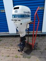 Evinrude 15 pk 4 takt langstaart afstandbediening, Watersport en Boten, Ophalen, Gebruikt, 5 tot 10 pk, Elektrische start