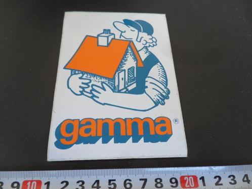sticker GAMMA bouwmarkt, Verzamelen, Stickers, Zo goed als nieuw, Bedrijf of Vereniging, Ophalen