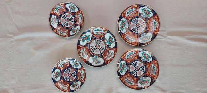 Japans porselein bordjes gold imari, Antiek en Kunst, Antiek | Wandborden en Tegels, Ophalen of Verzenden