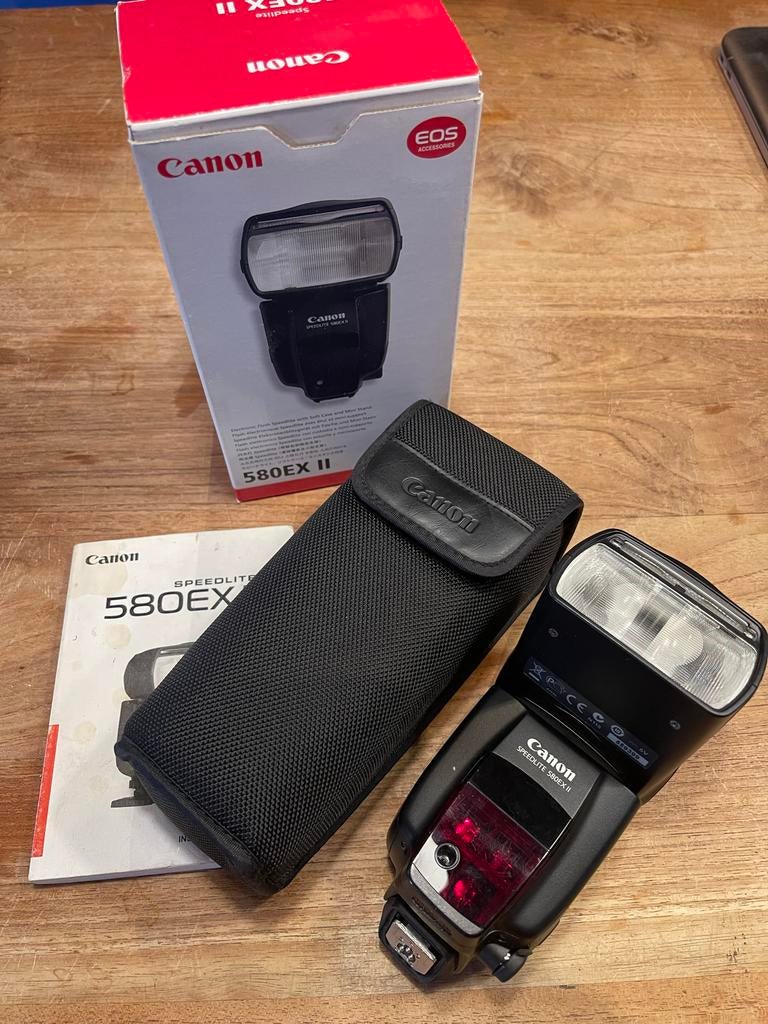 Canon Speedlite 580EX II Flitser, Audio, Tv en Foto, Fotografie | Flitsers, Ophalen of Verzenden, Zo goed als nieuw, Canon, Kantelbaar