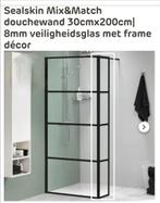 Nieuw in doos:Sealskin zijwand 30 cm. Van €149,- nu voor €85, Ophalen of Verzenden, Nieuw, Rvs, Douche