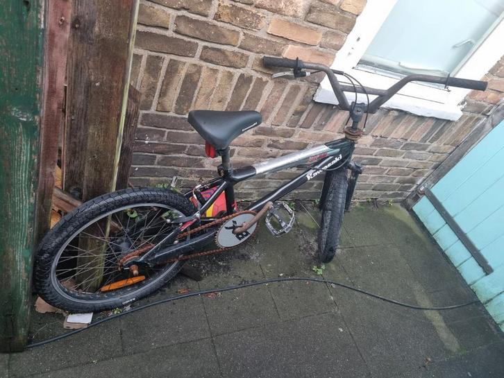 Kawasaki BMX Fiets - Opknapper, Fietsen en Brommers, Fietsen | Crossfietsen en BMX, Gebruikt, 20 tot 24 inch, Stuur 360° draaibaar