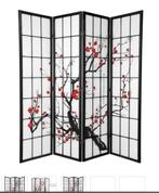 Japanse Kamerscherm B180xH180cm 4 Panelen, Ophalen of Verzenden, Nieuw