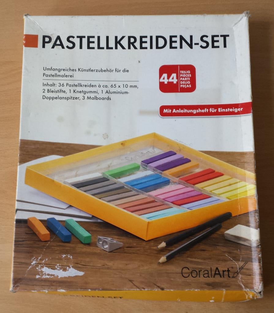 36 x Pastelkrijt / Pastellkreiden-Set - CoralArt - Duitsland, Hobby en Vrije tijd, Tekenen, Gebruikt, CoralArt, Overige typen