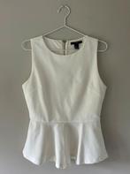 Witte peplum top maat S, Verzenden, Wit, Zo goed als nieuw, Forever 21