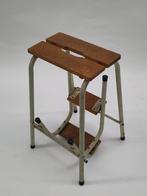 Vintage Brabantia keukentrap hout metaal trap trapje, Doe-het-zelf en Verbouw, Ladders en Trappen, Gebruikt, Ophalen of Verzenden