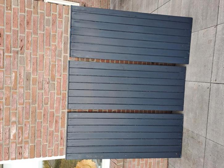 Raamluiken hout voor buiten, 11 stuks, verschillende maten, Huis en Inrichting, Overige Huis en Inrichting, Gebruikt, Ophalen