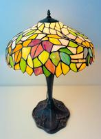 Grote art deco Tiffany tafellamp, Ophalen of Verzenden, Zo goed als nieuw, Glas, Minder dan 50 cm