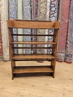 Antieke eiken boekenkast art deco, Info@SlatsAntiek.nl, Met plank(en), 100 tot 150 cm, Antiek