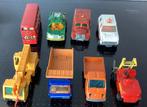 8x Matchbox,Lesney trucks,bus,Corgi Reliant TW 9, Ophalen, Gebruikt, Bus of Vrachtwagen, Corgi