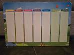 Planbord met grote set magneten, Ophalen of Verzenden, Zo goed als nieuw