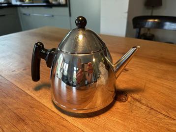 Hele mooie RVS theepot van Bredemeijer - als nieuw beschikbaar voor biedingen
