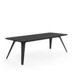 SALE zwarte design Fold eettafel (2450,-) 200 Bas Vellekoop, 200 cm of meer, Zo goed als nieuw, Vijf personen of meer, Rechthoekig