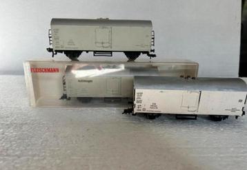 3X Fleischmann 5347 H0 Koelwagen van de DB beschikbaar voor biedingen