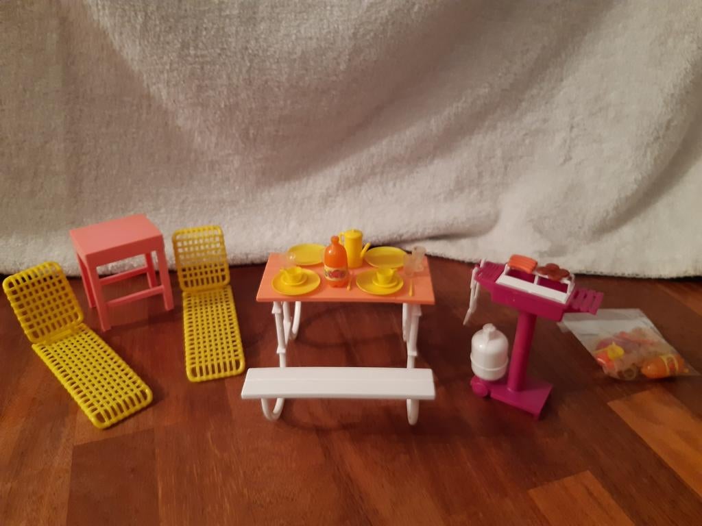 Barbecue setje, bruikbaar voor barbie, G1, Ophalen