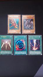 Yu-gi-oh Japanse kaarten lotje (5 kaarten), Ophalen of Verzenden, Zo goed als nieuw, Meerdere kaarten, Foil
