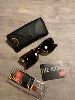 Ray-Ban Mega Wayfarer Polarized - Compleet met aankoopnota, Gebruikt, Zonnebril, Bruin, Ophalen of Verzenden
