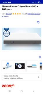 Matras Emma 02 Medium, 2 pers., Ophalen of Verzenden, Matras, 180 cm, 200 cm