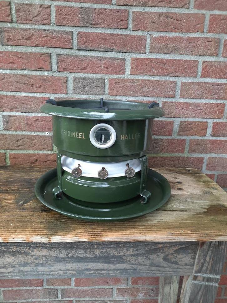 emaille petroleumstel, Antiek en Kunst, Antiek | Emaille, Ophalen of Verzenden
