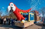 Carnavalskop/pop piraat en papegaai voor carnavalswagen, Hobby en Vrije tijd, Feestartikelen, Ophalen, Gebruikt, Carnaval