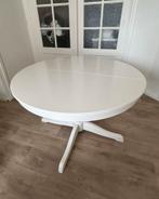 Uitschuifbare tafel rond, Huis en Inrichting, Tafels | Eettafels, Ophalen, 100 tot 150 cm, Rond, Zo goed als nieuw