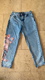 Pink Panther broek van Pull & Bear mt 38, Ophalen of Verzenden, Zo goed als nieuw, Blauw, W30 - W32 (confectie 38/40)