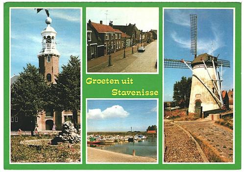 909323	Stavenisse	Zeeland	_Gelopen met mooie zegel	Piano, Verzamelen, Ansichtkaarten | Nederland, Gelopen, Zeeland, Ophalen of Verzenden