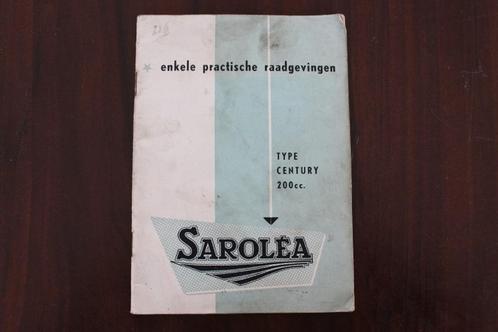 SAROLEA 200 cc century enkele practische raadgevingen, Motoren, Handleidingen en Instructieboekjes, Overige merken, Ophalen of Verzenden
