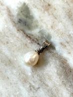 925 sterling zilveren zoetwaterparel kettinghanger, Ophalen of Verzenden, Zo goed als nieuw, Edelsteen, Overige merken