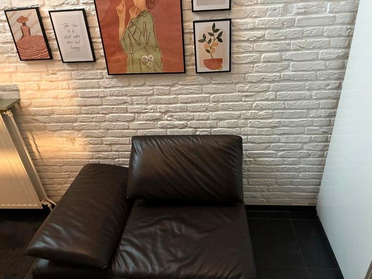 Lederen Lounge Stoel, Huis en Inrichting, Banken | Sofa's en Chaises Longues, Zo goed als nieuw, Eenpersoons, Minder dan 150 cm