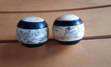 Handgemaakte Baoding, Meditatie of Gezondheid bal.  beschikbaar voor biedingen