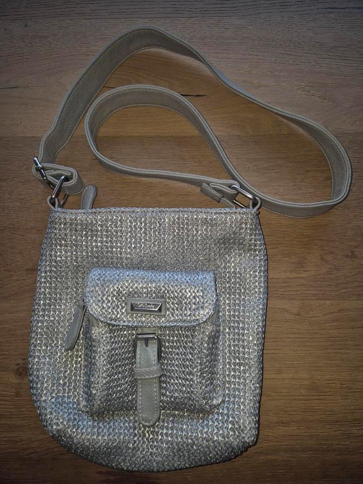 Zilveren Betty Barclay Schoudertas, Sieraden, Tassen en Uiterlijk, Tassen | Damestassen, Zo goed als nieuw, Schoudertasje, Grijs