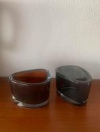 Leonardo ‘Organic’ tablelight (2) grey & brown, Huis en Inrichting, Woonaccessoires | Kandelaars en Kaarsen, Overige materialen